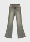 Cotden Yellowteen Low-waist Bootcut Denim Pants