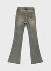 Cotden Yellowteen Low-waist Bootcut Denim Pants