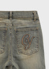 Cotden Yellowteen Low-waist Bootcut Denim Pants