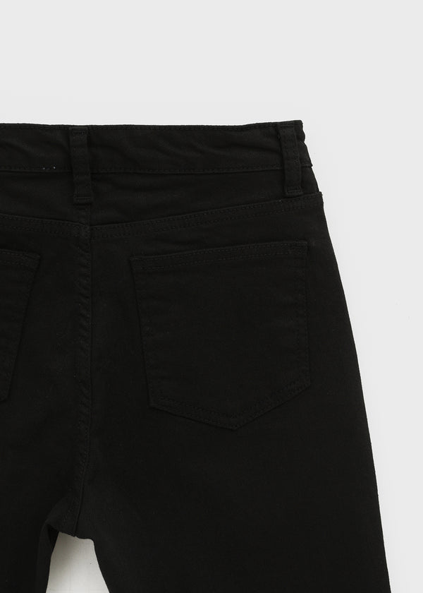 Four-hook Cotton Spandex Capri Pants