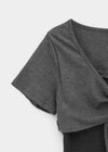 Kare Layered Cardigan Sleeveless Lace Short-sleeve Tee