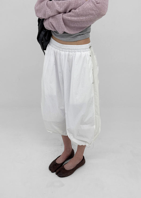 Chevon Track Nylon 3/4 Capri Pants