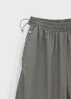Chevon Track Nylon 3/4 Capri Pants