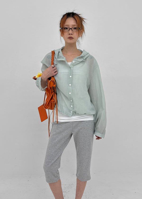 Sierreu Hood String Windbreaker