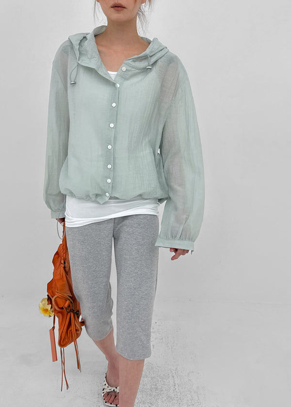 Sierreu Hood String Windbreaker