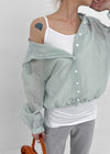 Sierreu Hood String Windbreaker