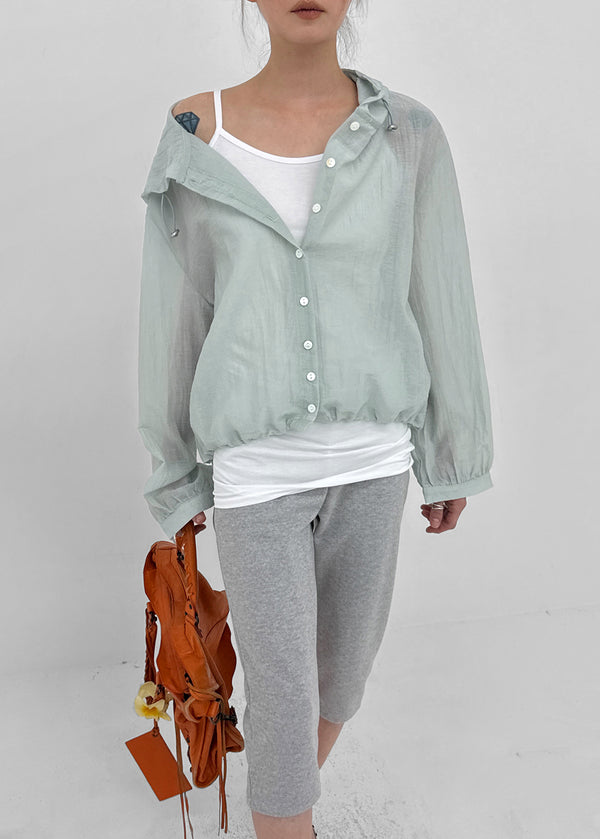 Sierreu Hood String Windbreaker