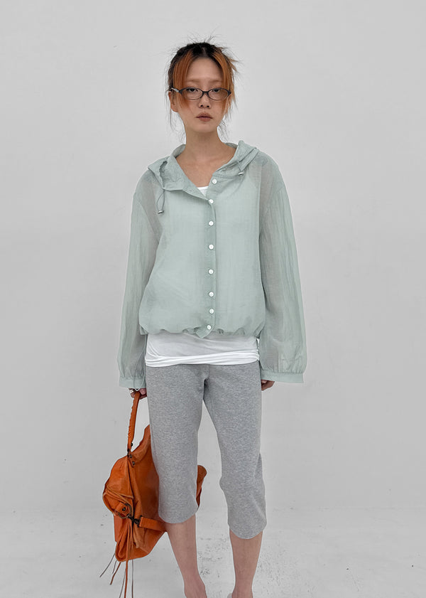 Sierreu Hood String Windbreaker
