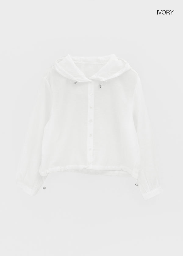 Sierreu Hood String Windbreaker
