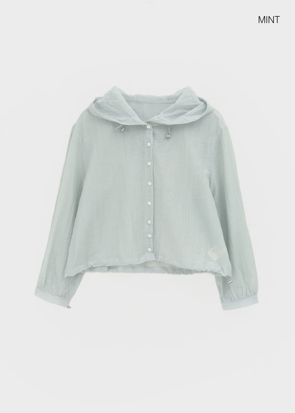Sierreu Hood String Windbreaker