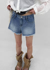 Pukati Damaged Short Denim Pants