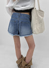 Pukati Damaged Short Denim Pants
