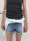 Pukati Damaged Short Denim Pants