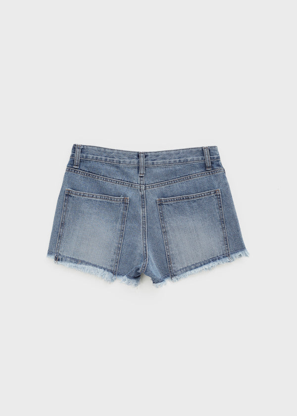 Pukati Damaged Short Denim Pants