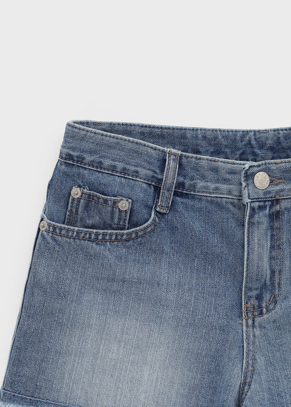 Pukati Damaged Short Denim Pants