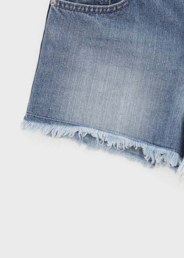 Pukati Damaged Short Denim Pants