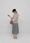 Paikan Summer Striped Long Skirt