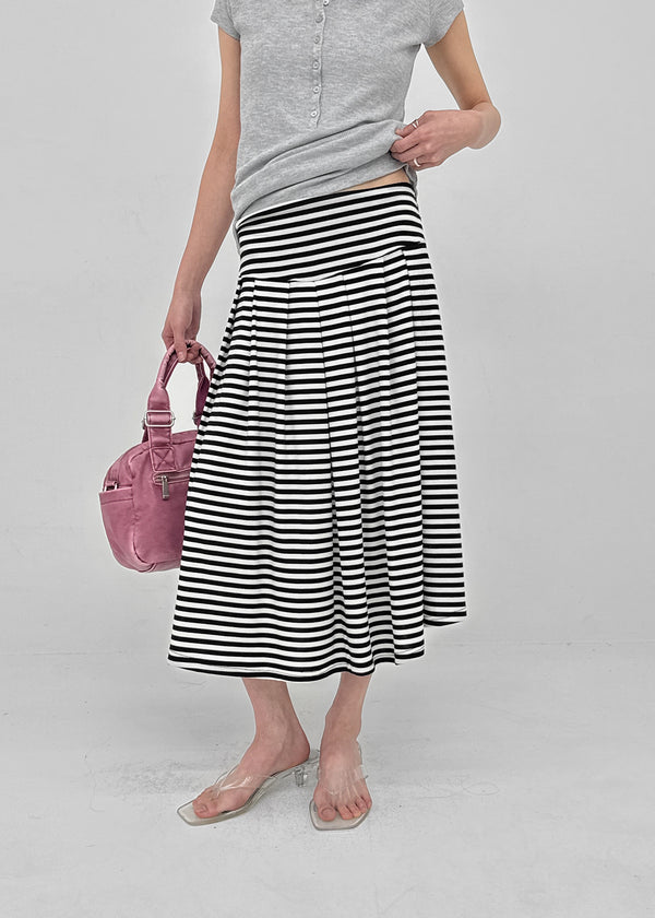 Paikan Summer Striped Long Skirt