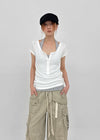 Formula Banding Washed Cargo Wide Pants