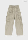 Formula Banding Washed Cargo Wide Pants