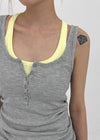 [MADE] Kirishi Summer Waffle Button Sleeveless Top