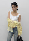 [MADE] Lunel Snap Ribbed Sleeveless Top