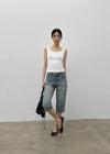 [MADE] Lunel Snap Ribbed Sleeveless Top
