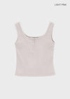 [MADE] Lunel Snap Ribbed Sleeveless Top