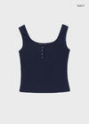 [MADE] Lunel Snap Ribbed Sleeveless Top