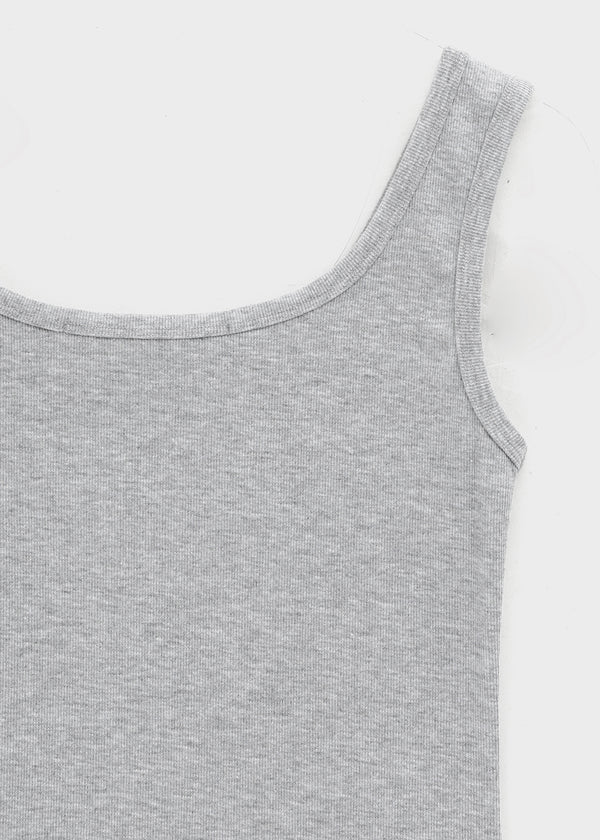 [MADE] Lunel Snap Ribbed Sleeveless Top