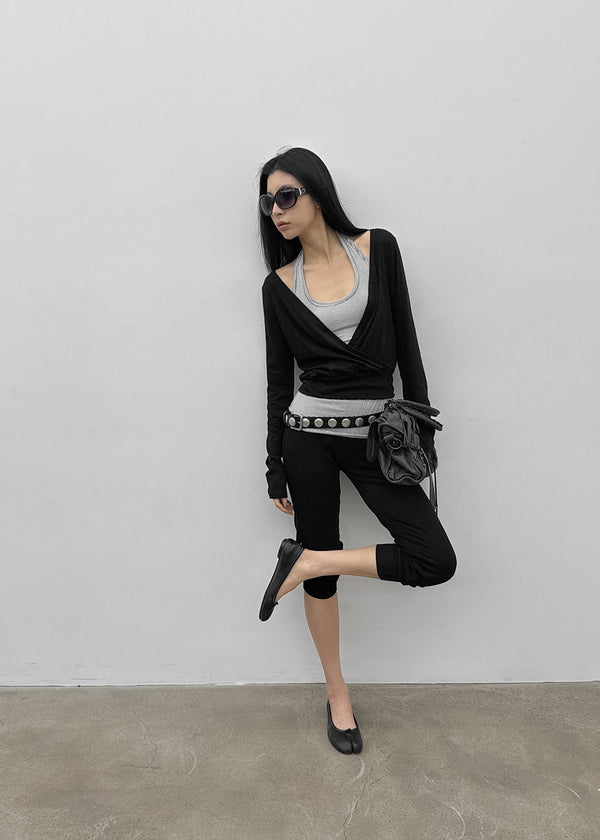 [MADE] Tilki Summer Wrap Long Sleeve Top