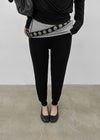 Dinea Ribbed Jogger Leggings Elastic Pants