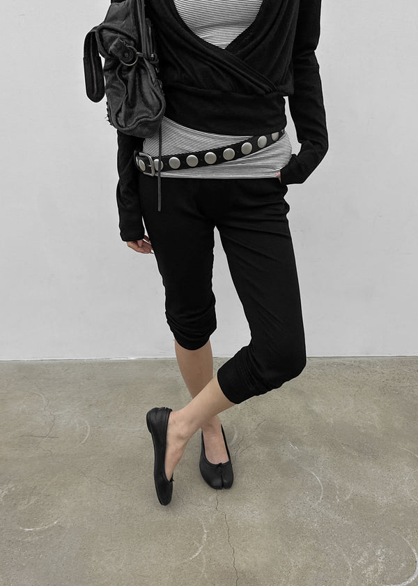 Dinea Ribbed Jogger Leggings Elastic Pants