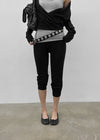 Dinea Ribbed Jogger Leggings Elastic Pants