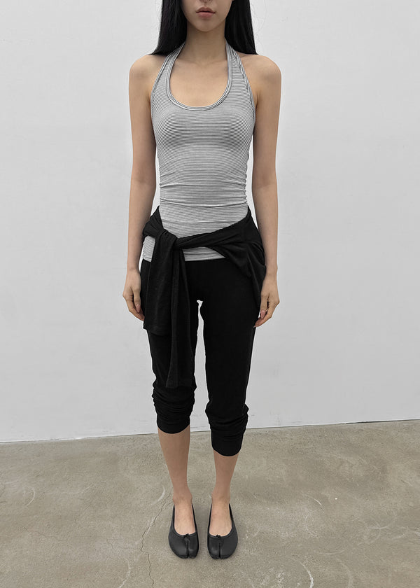 Pollenne Slim Fit Long Halter Sleeveless Top
