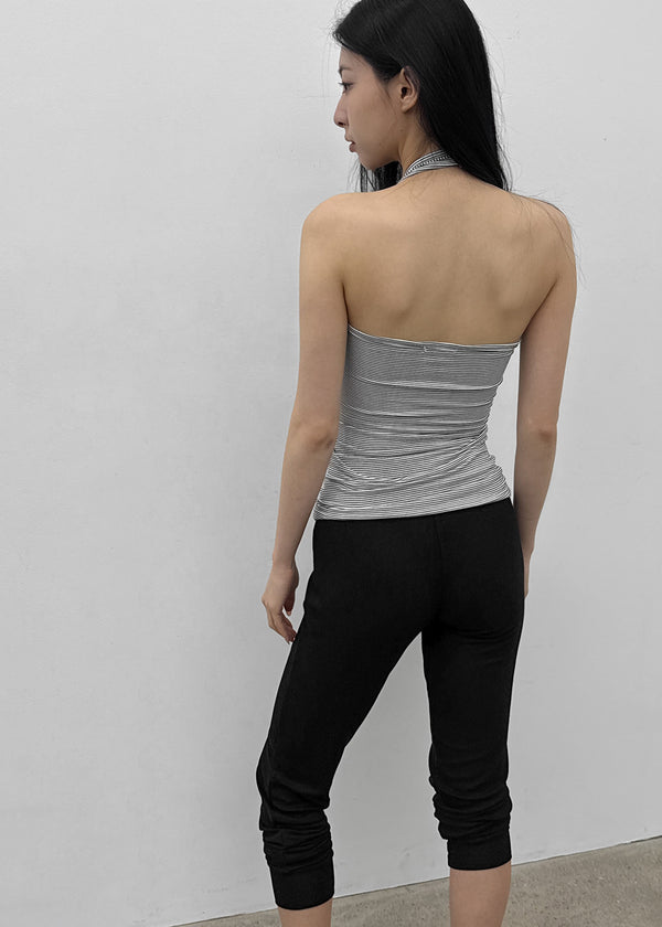 Pollenne Slim Fit Long Halter Sleeveless Top