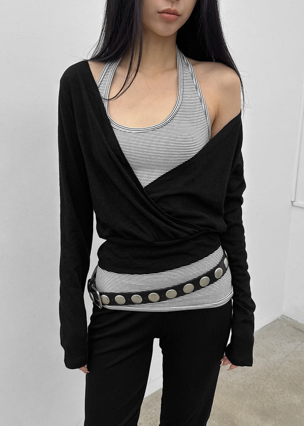 [MADE] Tilki Summer Wrap Long Sleeve Top