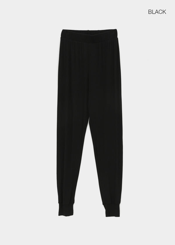 Dinea Ribbed Jogger Leggings Elastic Pants
