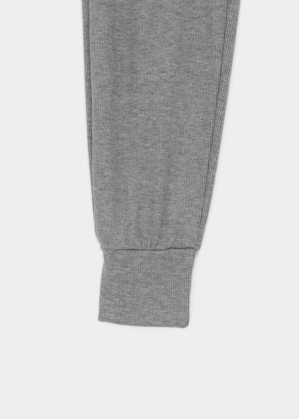 Dinea Ribbed Jogger Leggings Elastic Pants