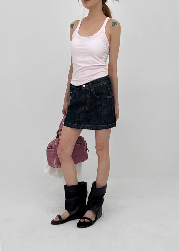 Duel Back Pocket Mini Skirt Pants