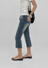 Pieto Low-waisted Denim Capri Pants