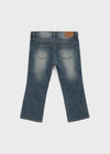 Pieto Low-waisted Denim Capri Pants