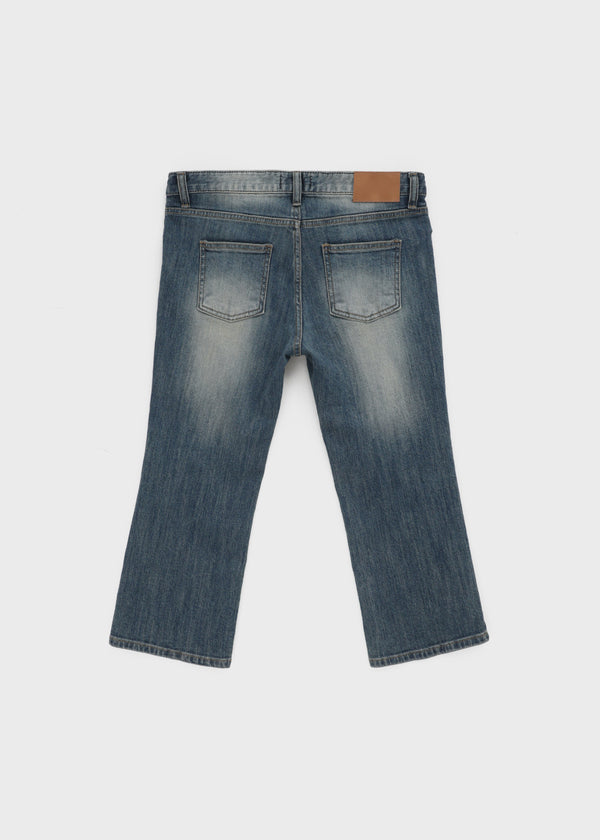 Pieto Low-waisted Denim Capri Pants