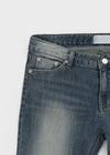 Pieto Low-waisted Denim Capri Pants