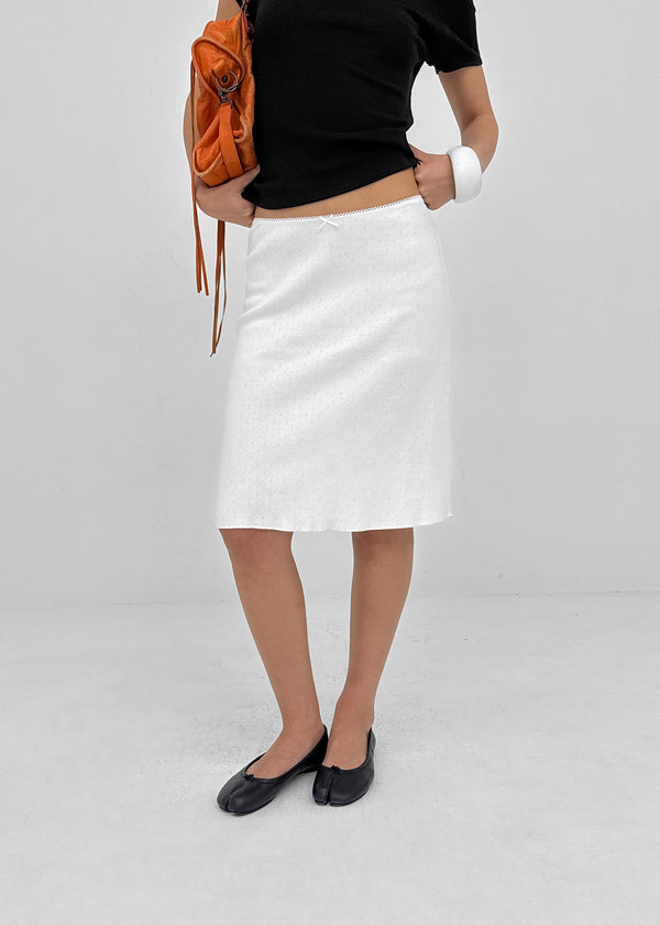 Lutens Punching Midi Skirt