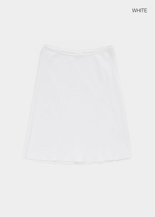 Lutens Punching Midi Skirt