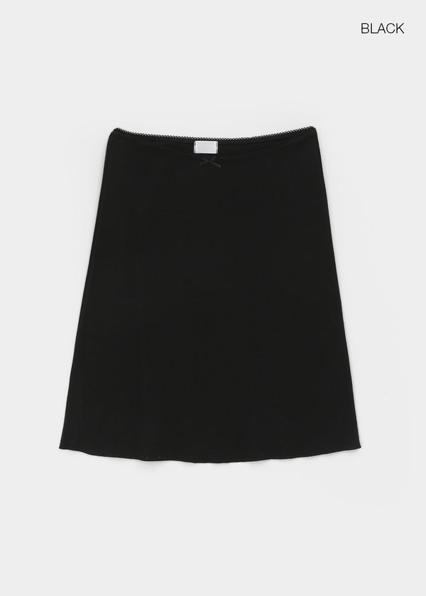 Lutens Punching Midi Skirt