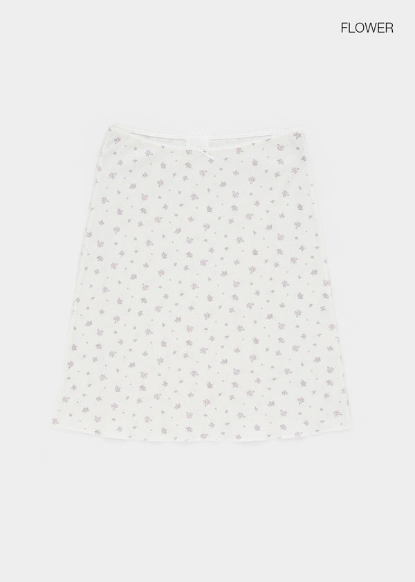 Lutens Punching Midi Skirt