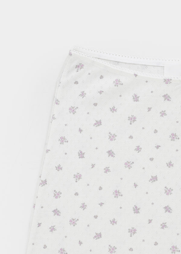 Lutens Punching Midi Skirt