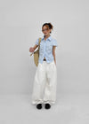 Swicken Shirred Short Sleeve Shirt